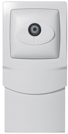 Cadre saillie blanc 1 poste avec prise SAT pour moulure 16 mm - Legrand - Brico Dépôt