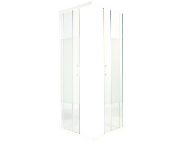 Accès d'angle droit "Onega" l. 90 cm en verre aspect dépoli - Cooke and Lewis - Brico Dépôt