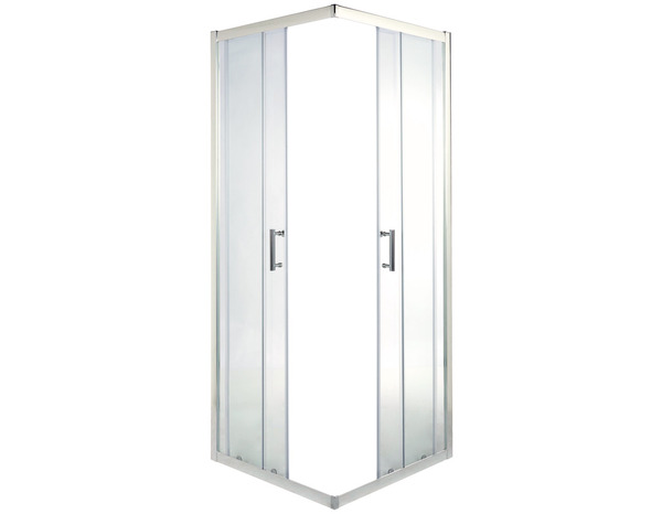 Porte de douche angle droit 190 x 70 cm verre transparent - Cooke and Lewis - Brico Dépôt