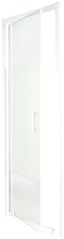 Porte de douche pivotante "Onega" l. 70 cm en verre aspect dépoli - Cooke and Lewis - Brico Dépôt