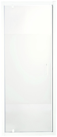 Porte de douche pivotante "Onega" l. 70 cm en verre aspect dépoli - Cooke and Lewis - Brico Dépôt