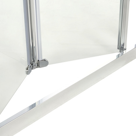 Porte de douche pliante "Onega" 2 volets l. 90 cm en verre transparent - Cooke and Lewis - Brico Dépôt