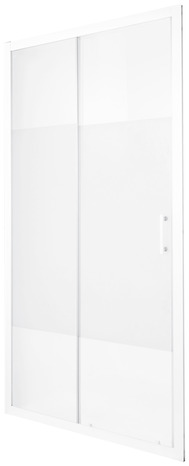 Porte de douche coulissante 2 volets "Onega" l. 100 cm en verre aspect dépoli - Cooke and Lewis - Brico Dépôt