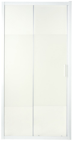 Porte de douche coulissante 2 volets "Onega" l. 100 cm en verre aspect dépoli - Cooke and Lewis - Brico Dépôt