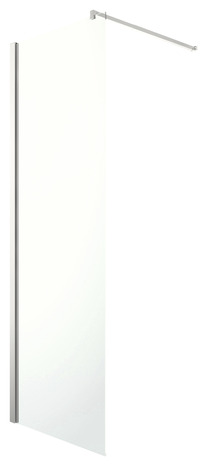 Paroi de douche à l'italienne Walk-In "Beloya" l.70 cm en verre transparent - GoodHome - Brico Dépôt