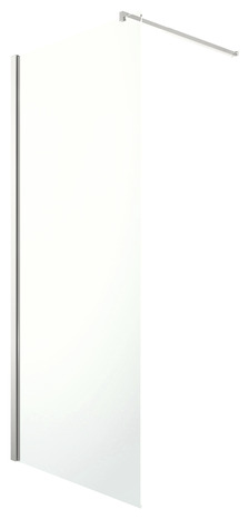 Paroi de douche à l'italienne Walk-In "Beloya" l.90 cm en verre transparent - GoodHome - Brico Dépôt