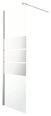 Paroi de douche à l'italienne Walk-In "Beloya" l.70 cm verre effet miroir - GoodHome - Brico Dépôt