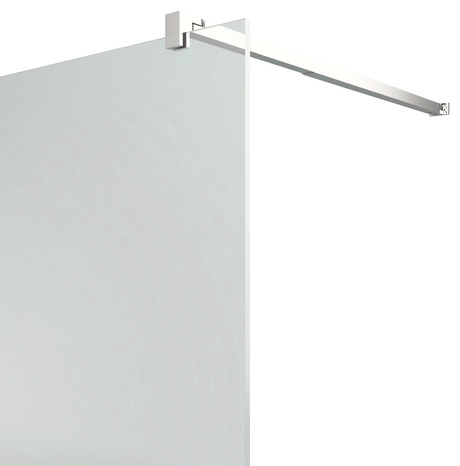 Paroi de douche à l'italienne Walk-In "Beloya" l.80 cm en verre effet miroir - GoodHome - Brico Dépôt