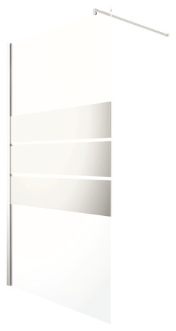 Paroi de douche à l'italienne Walk-In "Beloya" l.120 cm en verre effet miroir - GoodHome - Brico Dépôt