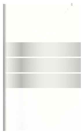 Paroi de douche à l'italienne Walk-In "Beloya" l.120 cm en verre effet miroir - GoodHome - Brico Dépôt