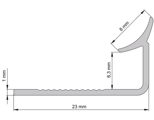 Profilé un quart de rond intérieur PVC blanc 6 mm - Diall - Brico Dépôt