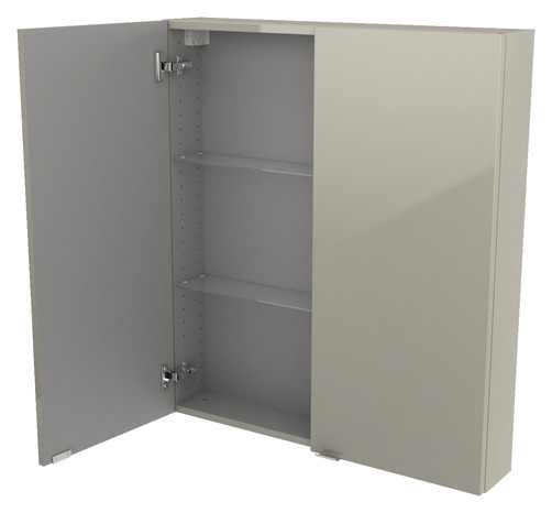 Armoire de salle de bains taupe Imandra L.80 x H.90 x P.15 cm
 - GoodHome - Brico Dépôt