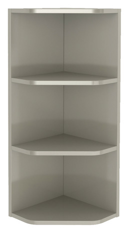 Rangement mural d'angle taupe Imandra L.34 x H.90 x P.36 cm
 - GoodHome - Brico Dépôt