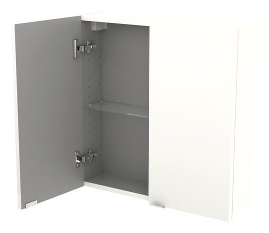 Armoire de salle de bains blanc Imandra L.60 x H.60 x P.15 cm - GoodHome - Brico Dépôt