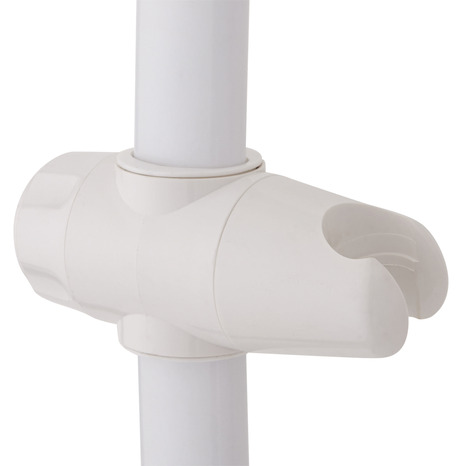 Barre douche blanche diamètre 30 cm courbé - Brico Dépôt