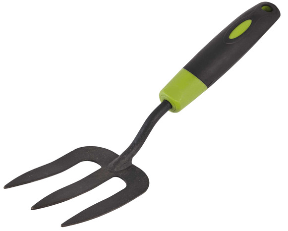 Fourche à main en acier gris métallisé/Vert/Gris - Brico Dépôt