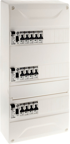 Tableau prééquipé 
3 rangées 39 modules T4 - Novelec - Brico Dépôt