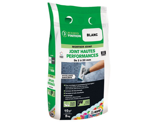 Joint hautes performances - Blanc - 5 kg - Mapei - Brico Dépôt
