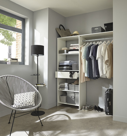 Kit dressing blanc "Satelit" - H. 180 x L. 150 x P. 40 cm - Form - Brico Dépôt