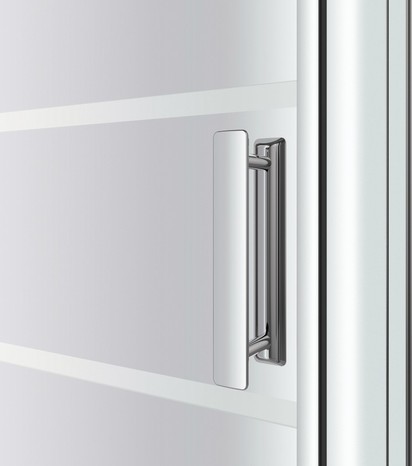 Porte de douche coulissante 2 volets "Beloya" l.120 cm en verre effet miroir - GoodHome - Brico Dépôt