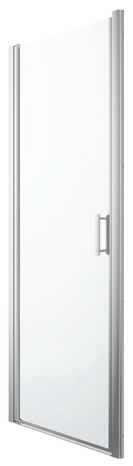 Porte de douche pivotante "Beloya" l.80 cm en verre transparent - GoodHome - Brico Dépôt