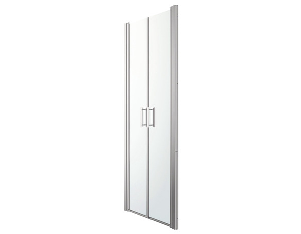 Porte de douche battante "Beloya" l.80 cm en verre transparent - GoodHome - Brico Dépôt