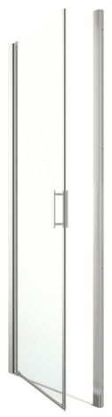 Porte de douche pivotante "Beloya" l.80 cm en verre transparent - GoodHome - Brico Dépôt