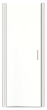 Porte de douche pivotante "Beloya" l.80 cm en verre transparent - GoodHome - Brico Dépôt