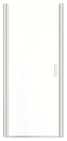Porte de douche pivotante "Beloya" l.90 cm en verre transparent - GoodHome - Brico Dépôt