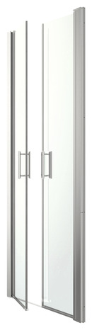 Porte de douche battante "Beloya" l.80 cm en verre transparent - GoodHome - Brico Dépôt