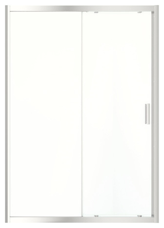 Porte de douche coulissante 2 volets "Beloya"  l. 140 cm en verre transparent - GoodHome - Brico Dépôt