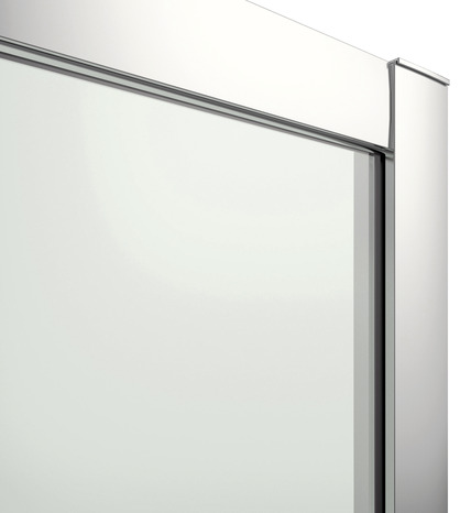 Porte de douche coulissante 2 volets Beloya l. 160 cm en verre effet miroir - GoodHome - Brico Dépôt