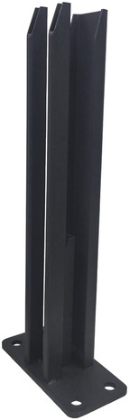 Platine départ aluminium pour poteau "Neva" - H. 40 cm. Section 165 mm x 77 mm - Marque BLOOMA - Brico Dépôt