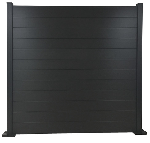 Lot de 3 lames de clôture composite "Neva" - Gris foncé - L. 1,79 m - Marque BLOOMA - Brico Dépôt