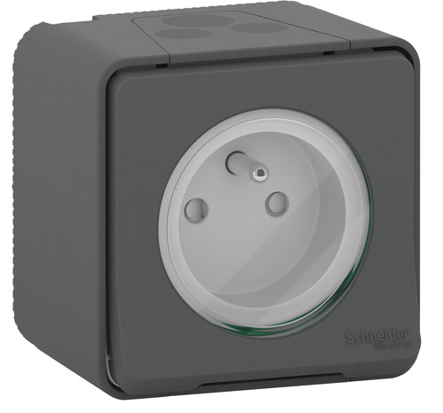 Prise 2P+T étanche « Mureva Styl » - Schneider Electric - Brico Dépôt