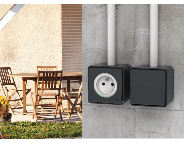 Interrupteur va-et-vient étanche « Mureva Styl » - Schneider Electric - Brico Dépôt