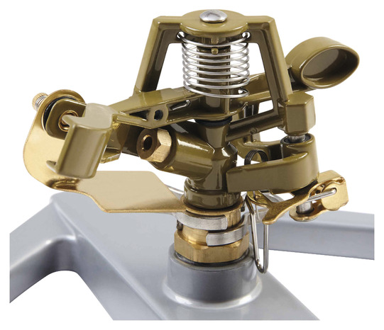 Arroseur rond en métal - l. 22,2 x l. 22,2 x h. 5,3 cm - Brico Dépôt