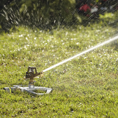 Arroseur rond en métal - l. 22,2 x l. 22,2 x h. 5,3 cm - Brico Dépôt