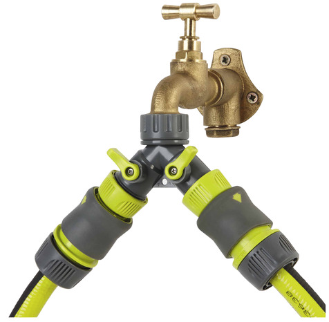 Nez de robinet double voie - Ø 15/21, 20/27 ou 26/34 mm - Brico Dépôt