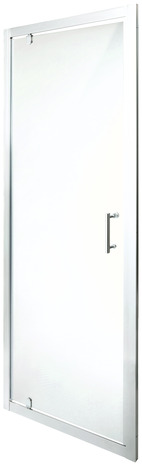 Porte de douche pivotante "Onega" l. 80 cm en verre transparent - Cooke and Lewis - Brico Dépôt