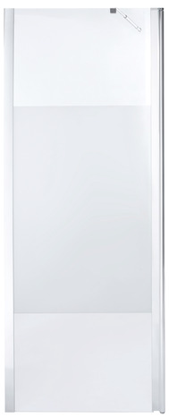 Paroi de douche à l'italienne Walk-In + retour "Onega" l.125 cm en verre aspect dépoli - Cooke and Lewis - Brico Dépôt