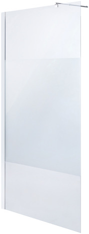 Paroi de douche à l'italienne Walk-In "Onega" l.90 en verre aspect dépoli - Cooke and Lewis - Brico Dépôt