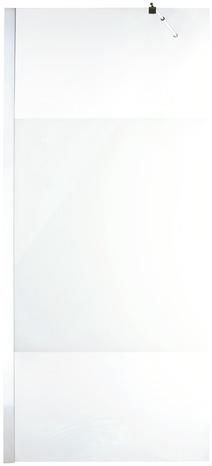 Paroi de douche à l'italienne Walk-In "Onega" l.90 en verre aspect dépoli - Cooke and Lewis - Brico Dépôt