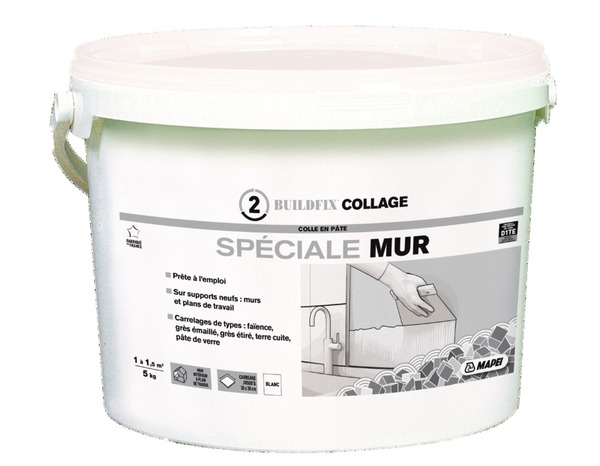 Colle en pâte D1TE spéciale mur - 5 kg - Mapei - Brico Dépôt