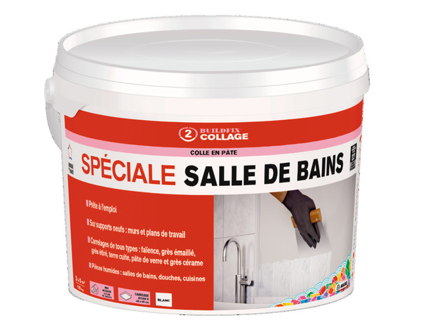 Colle en pâte D2T spéciale salle de bains - 15 kg - Mapei - Brico Dépôt