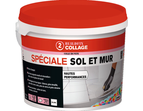 Colle en pâte spéciale sol et mur D2TE - Mapei - Brico Dépôt