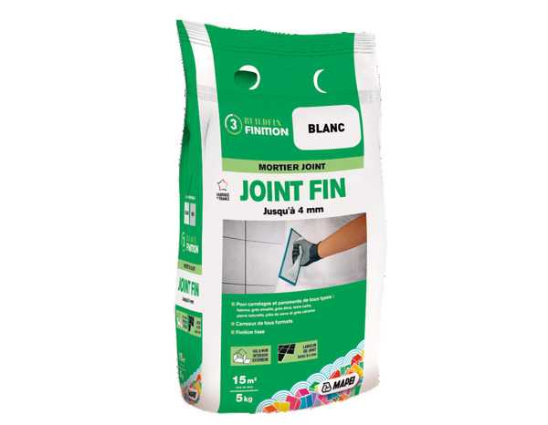 Mortier pour joint fin - Sac de 5 kg - Mapei - Brico Dépôt