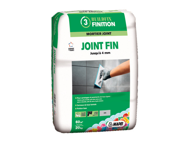 Mortier pour joint fin - Gris - 20 kg - Mapei - Brico Dépôt