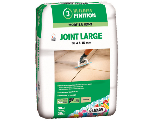 Mortier joint large pour sols et murs, intérieurs et extérieurs - Mapei - Brico Dépôt