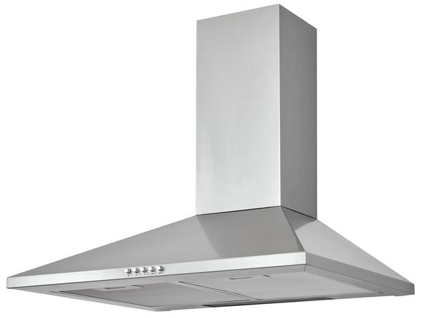 Hotte cheminée inox - L. 60 x H. 66,5 – 91 x P. 47,5 cm - Cooke and Lewis - Brico Dépôt